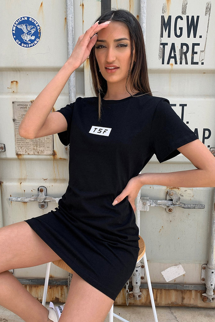 Femme T-shirt Dress - Black